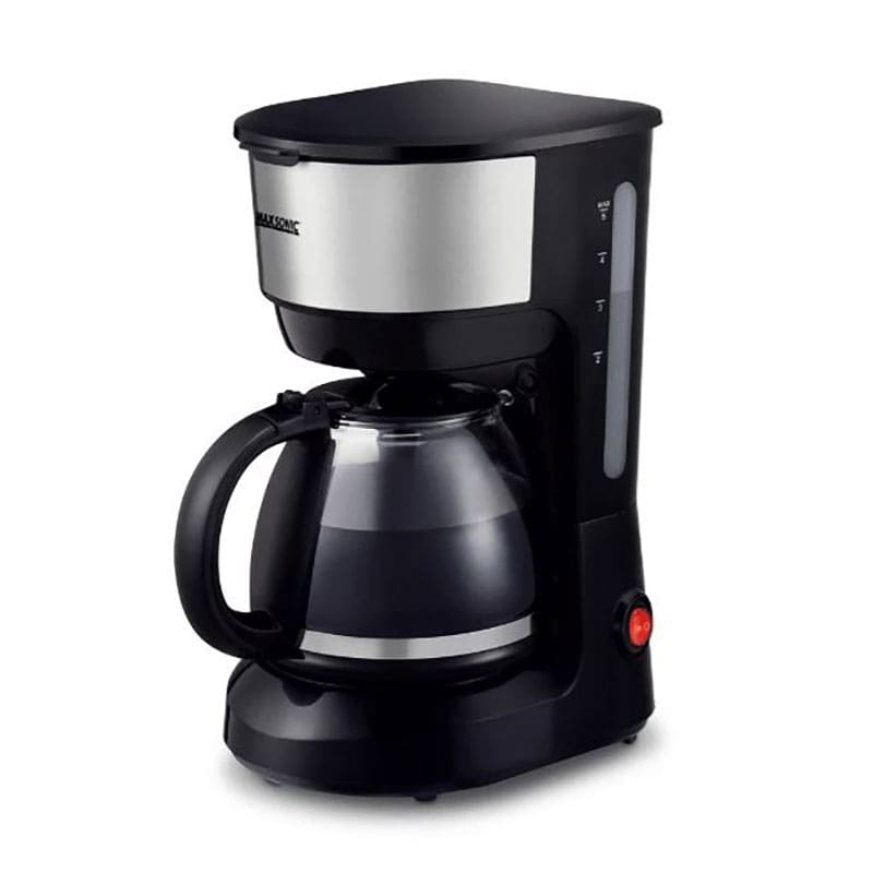 MAX-CM9101-1 Maxsonic 10 Cup Coffee Maker Black/Sliver - Image 1
