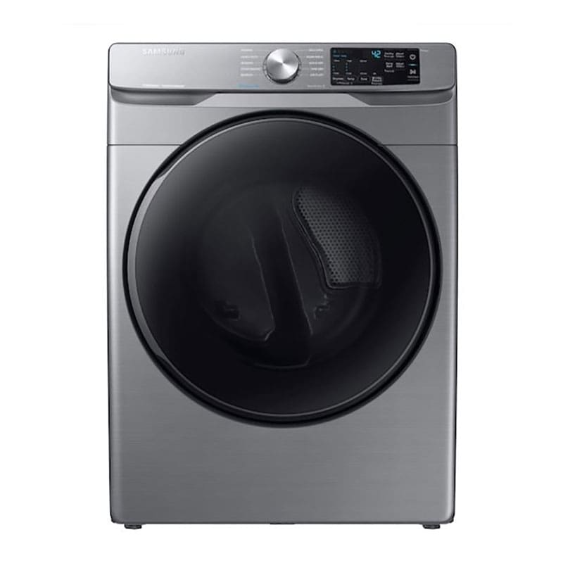 DVE45R6100P-A3 Samsung 10 Cycle 7.5cu. ft. Electric Dryer with Steam Sanitize Front Load, Platinum - Image 1