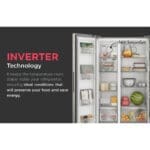Frigidaire 18.3cu. ft. Side by Side Refrigerator, Stainless Steel - Image 5