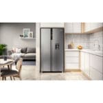 Frigidaire 18.3cu. ft. Side by Side Refrigerator, Stainless Steel - Image 4