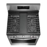 Frigidaire Gallery 30 Inch Gas Range 5 Burner with No Preheat + Air Fry, Stainless Steel - Image 4