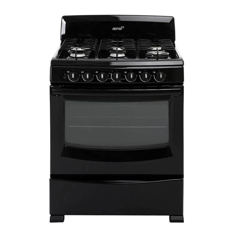 LAF5431B Acros 30 Inch Gas Range 6 Burner, Black - Image 1