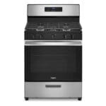 Whirlpool  30 Inch Gas Range 5 Burner, Silver