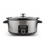 Black & Decker 7 Quart Oval Slow Cooker, Stainless Steel