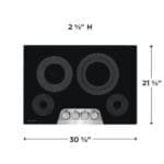Frigidaire Gallery 30 Inch Electric Cooktop, 4 Burner Stainless Steel - Image 5
