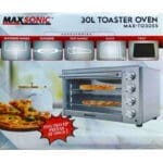 Maxsonic 30L, 6 Slice Toaster Oven with Rotisserie - Image 2