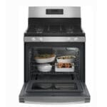 GE 30 Inch Gas Range 4 Burner, Stainless Steel - Image 2