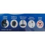 Genie 18 Inch Pedestal Fan, Black - Image 3