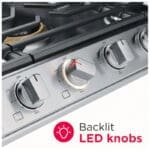 Frigidaire Professional 30 Inch Gas Cooktop, 5 Burner, Stainless Steel - Image 4