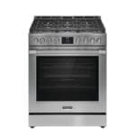 Frigidaire Professional 30 Inch Gas 6 Burner with No Preheat + Air Fry, Stainless Steel