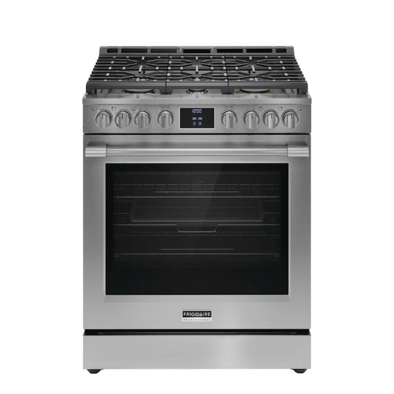 PCFG3080AF Frigidaire Professional 30 Inch Gas 6 Burner with No Preheat + Air Fry, Stainless Steel - Image 1