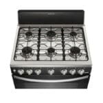 Frigidaire 30 Inch Gas Range 6 Burner with VaporBake and EasyClean, Black - Image 4