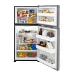 Frigidaire 18cu. ft. Top and Bottom No Frost Refrigerator, Stainless Steel - Image 4