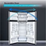 Black & Decker 12cu. ft. Top and Bottom No Frost Refrigerator, Stainless Steel - Image 4