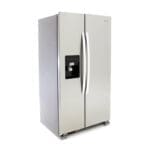 Whirlpool 25cu. ft. Side by Side Refrigerator, Stainless Steel with Ice Maker & Water Dispenser