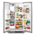 Whirlpool 25cu. ft. Side by Side Refrigerator, Stainless Steel with Ice Maker & Water Dispenser - Image 2
