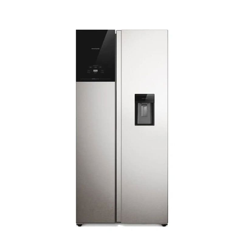 FRS15F3N5BI Frigidaire 15cu. ft. Side by Side with Built-In Water Dispenser Refrigerator, Stainless Steel - Image 1